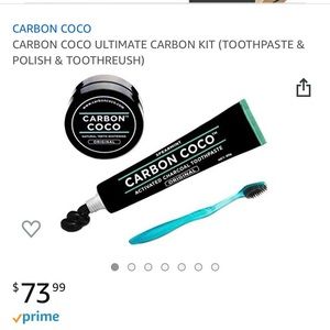 Carbon Coco Activated Charcoal teeth whitening kit